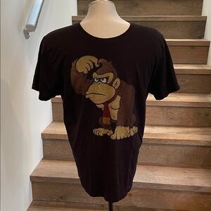 Black Donkey Kong Graphic Short Sleeve Tee